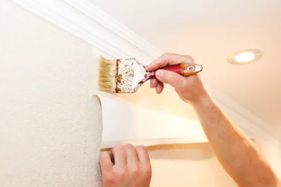 Pose de papier peint à Chamaret — revêtements muraux et toiles de verre